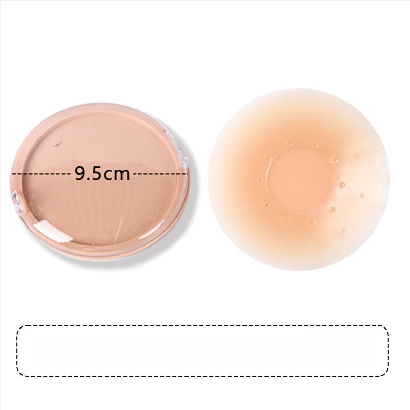 Silikono krūtų lipdukas – be žymių, kvėpuojantis, nematomas; plonas, spenelio forma: apvali; blizgus paviršius