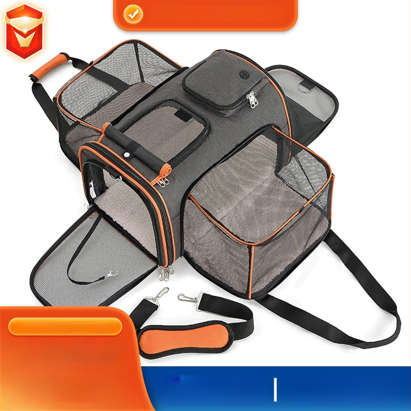 Katės nešiojimo krepšys pečių diržui — kvėpuojantis, didelė talpa, išplečiamas. Medžiaga: Poliesteris; Prekės kodas: Jw-xb210419-2; Kilmės vieta: Jiangsu