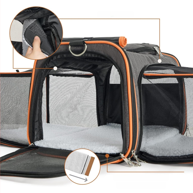 Katės nešiojimo krepšys pečių diržui — kvėpuojantis, didelė talpa, išplečiamas. Medžiaga: Poliesteris; Prekės kodas: Jw-xb210419-2; Kilmės vieta: Jiangsu