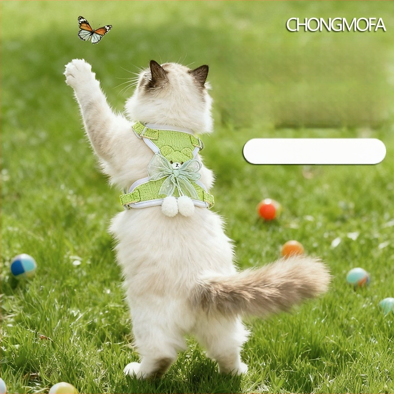 Mažų šunų krūtinės diržas, poliesteris, neatsijungiantis pavadėlis pasivaikščiojimams