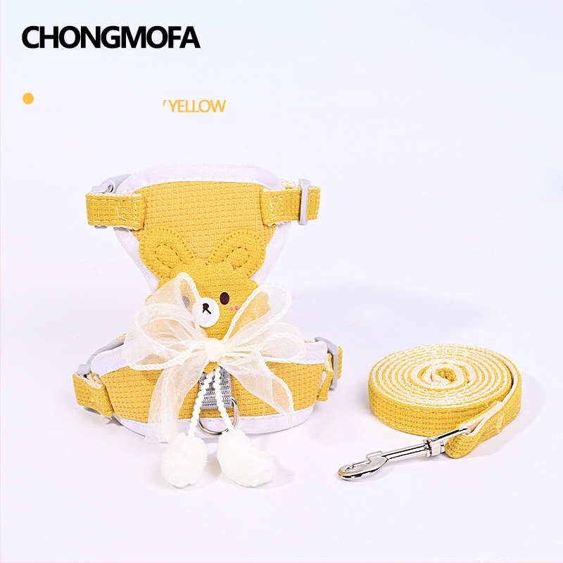 Mažų šunų krūtinės diržas, poliesteris, neatsijungiantis pavadėlis pasivaikščiojimams