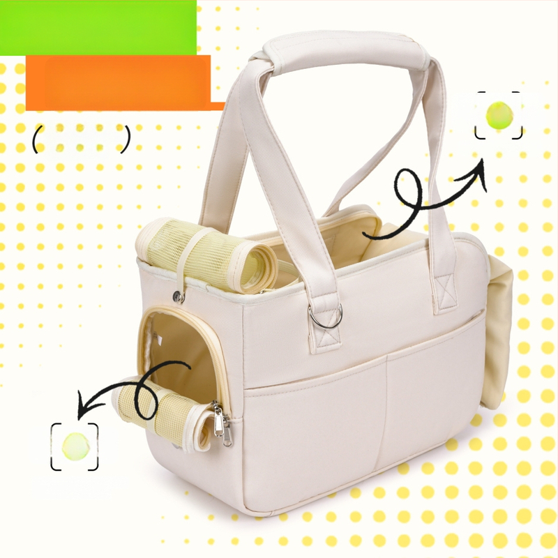 Augintinių kelioninė rankinė — nailonas, vientisas raštas, vidutinė standumo klasė