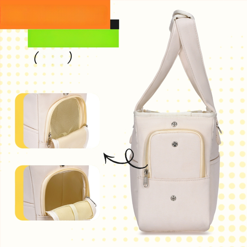 Augintinių kelioninė rankinė — nailonas, vientisas raštas, vidutinė standumo klasė