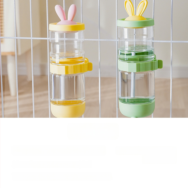 Pakabināms ūdens dozētājs mājdzīvniekiem — piemērots kaķiem un suņiem, bez mitras mutes, PET/PPR/PP materiāli, zīmols Dog, 45 gab. uz kartona