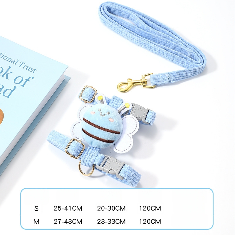 Nailonas katės harnizas su I formos krūtinės diržu, reguliuojamas, neatsukamas pavadėlis, kilmė Yiwu, prekė Jiawang yimiao