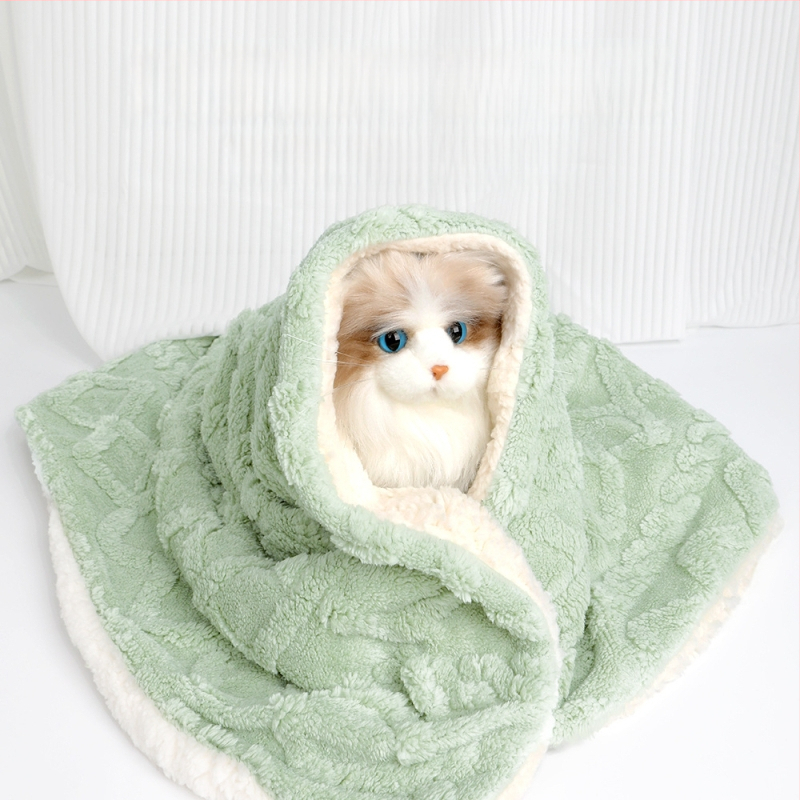 Aihe šunų pledas su sėdėjimo pagalve iš Shu cotton velvet – skalbiama