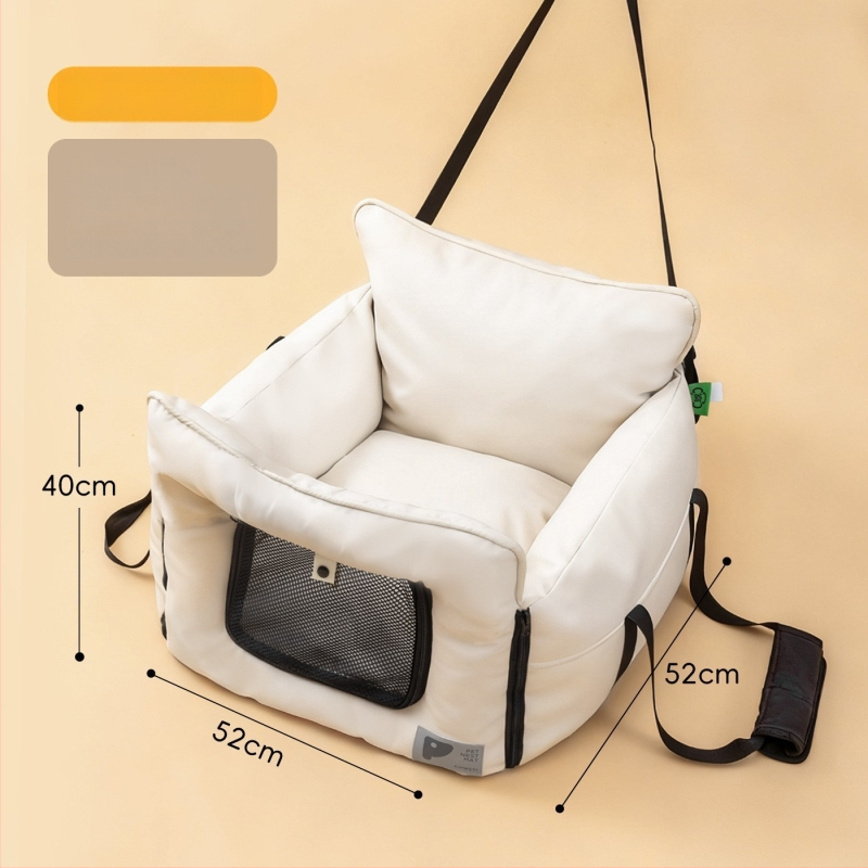 Automobilių gyvūnų guolis automobiliui, visoms sezonoms, tekstūruota oda, atsparus nešvarumams ir vandeniui, vienos spalvos, medžiaga: bio-proteinė oda + PP medvilnė, kietumas: vidutinis–minkštas, įgaliotas privatūs prekės ženklas