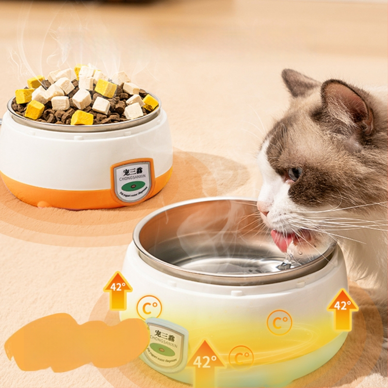 Nerūsējošā tērauda kaķu ūdens dozators ar konstantu temperatūru un ziemas apkuri