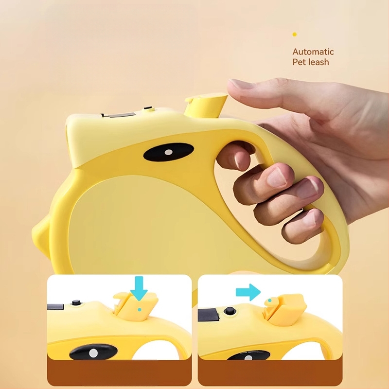 Ištraukiamas šunų pavadėlis vidutinio ir mažo dydžio šunims – Medžiaga: ABS, pynuta juosta, lydinys; Ištraukiamas: Taip; Kategorija: Traukimo diržai gyvūnams