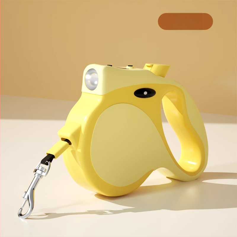 Ištraukiamas šunų pavadėlis vidutinio ir mažo dydžio šunims – Medžiaga: ABS, pynuta juosta, lydinys; Ištraukiamas: Taip; Kategorija: Traukimo diržai gyvūnams