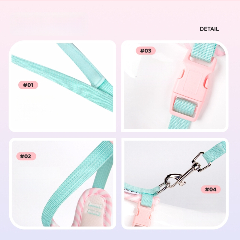 Krūtinės diržo šunų harnesas - mielas ir švelnus stilius, audinys, prekės ženklas Duomao, neelastingas