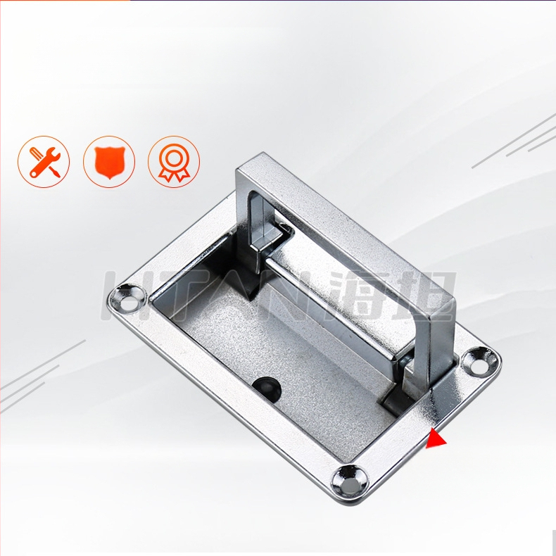 Haitan LS702 Panelinė rankenėlė spintelėms, paslėpta tvirtinimas, cinko lydinys, smėlio chromavimas