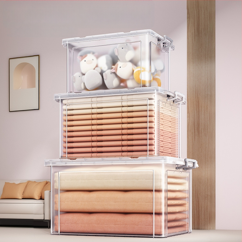 PP laikymo dėžė su ratukais, 30–40 L, nešiojama, paprastas šiuolaikinis dizainas