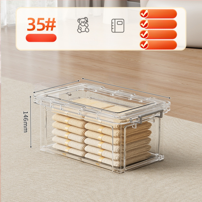 PP laikymo dėžė su ratukais, 30–40 L, nešiojama, paprastas šiuolaikinis dizainas