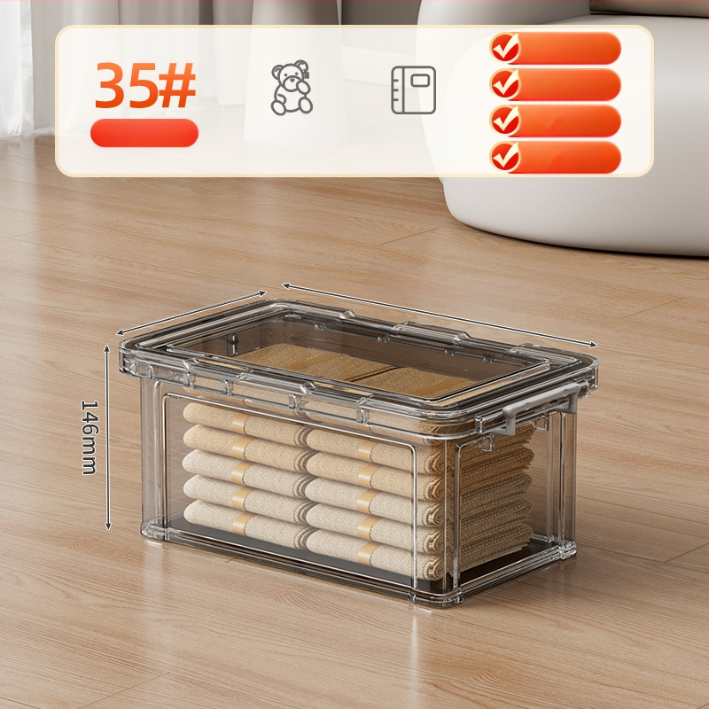 PP laikymo dėžė su ratukais, 30–40 L, nešiojama, paprastas šiuolaikinis dizainas