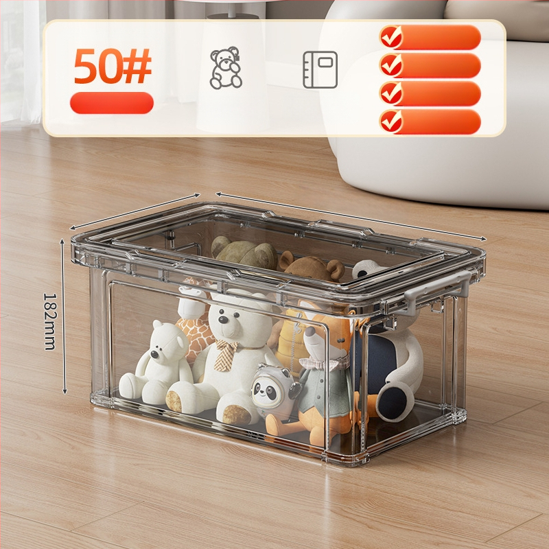 PP laikymo dėžė su ratukais, 30–40 L, nešiojama, paprastas šiuolaikinis dizainas