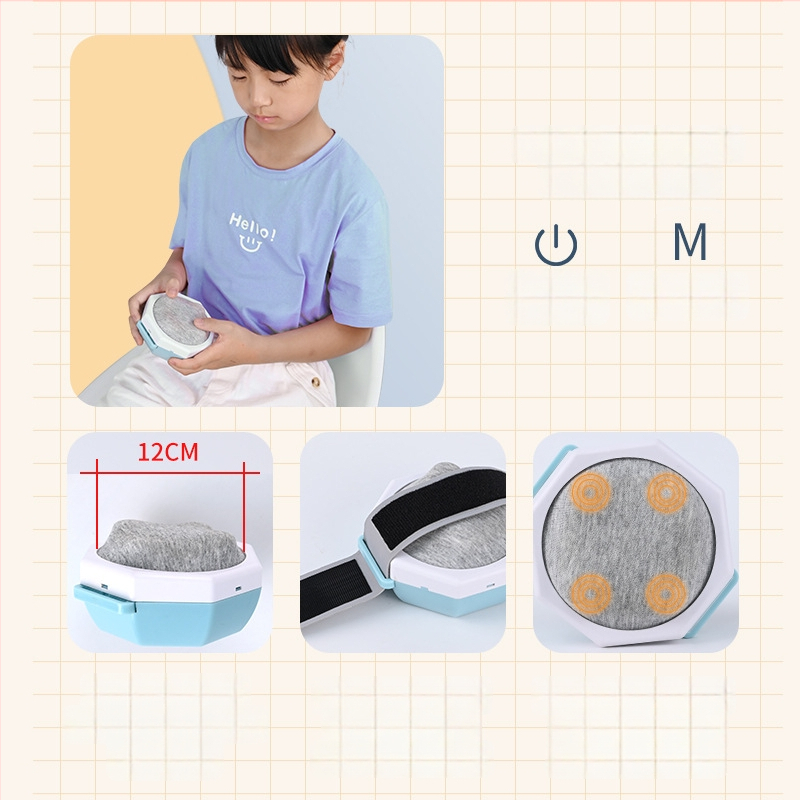 Bērniem paredzēts automātisks vēdera masieris – vēdera masāžas ierīce ar karstu kompresiju, kneading un imitētu roku masāžu, modelis MS-033