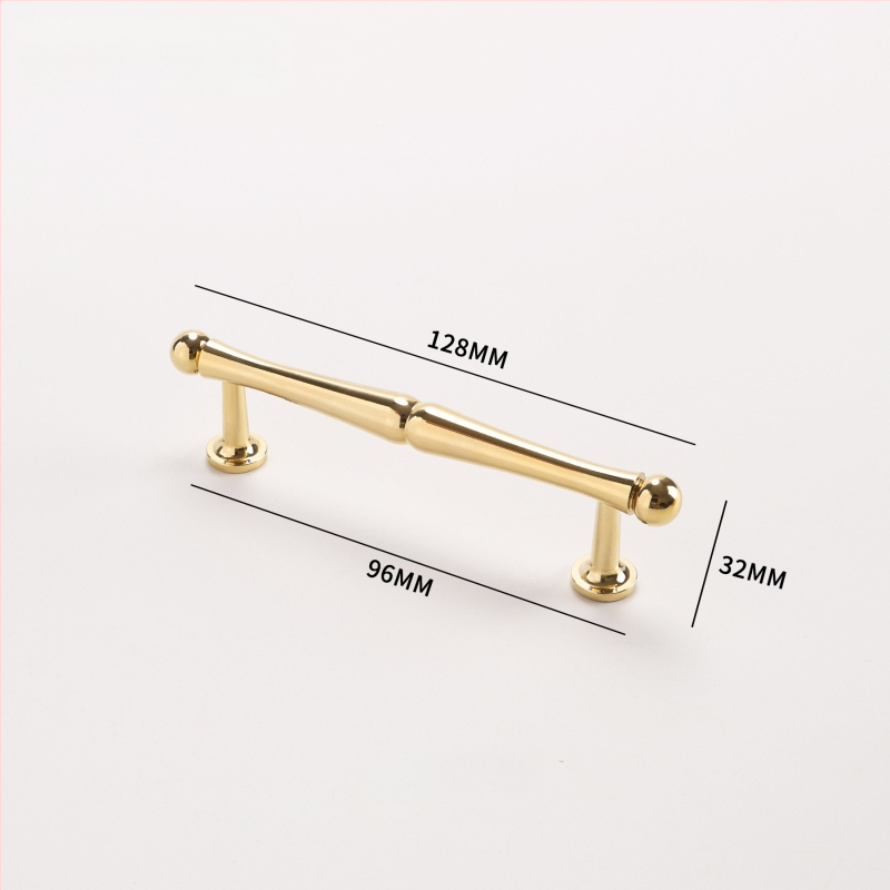Spintos durų ir stalčiaus rankenėlė – prancūziško stiliaus iš vario, CNC apdirbimas, modelis 2983, Nado