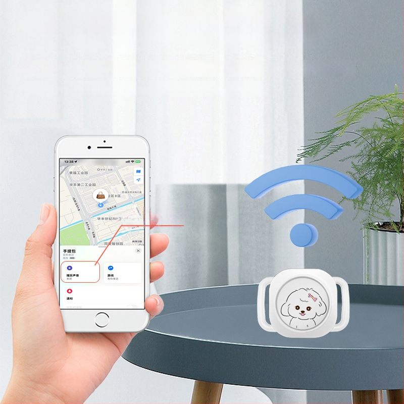 Naminių gyvūnėlių sekiklis - modelis Y14, Bluetooth 5.0, 200 mAh baterija, dydis 45×32×10 mm, suderinamas su iOS