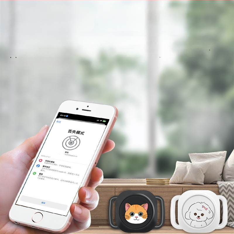 Naminių gyvūnėlių sekiklis - modelis Y14, Bluetooth 5.0, 200 mAh baterija, dydis 45×32×10 mm, suderinamas su iOS