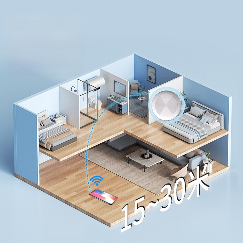 Apskrito Bluetooth naminių gyvūnėlių sekiklis, modelis YU-18, suderinamas su iOS, Bluetooth sąsaja, baterijos talpa 240, dvipusis įspėjimas