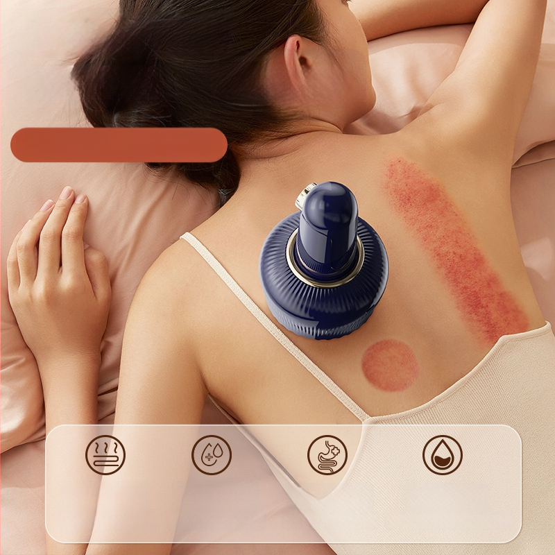 Elektriskais gua sha masieris visam ķermenim – kakls, mugura, pleci, viduklis; uzlādējams, vakuuma uzsūkšana, pogu vadība, Modelis G16