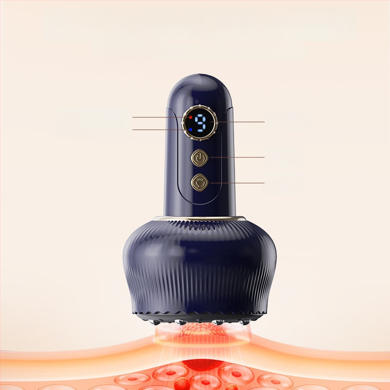 Elektriskais gua sha masieris visam ķermenim – kakls, mugura, pleci, viduklis; uzlādējams, vakuuma uzsūkšana, pogu vadība, Modelis G16