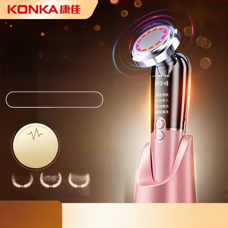 Veido mikromasažuoklis su mikro srove, USB įkrovimas, įmontuota 500–800 mAh baterija, nešiojamas, namų naudojimui