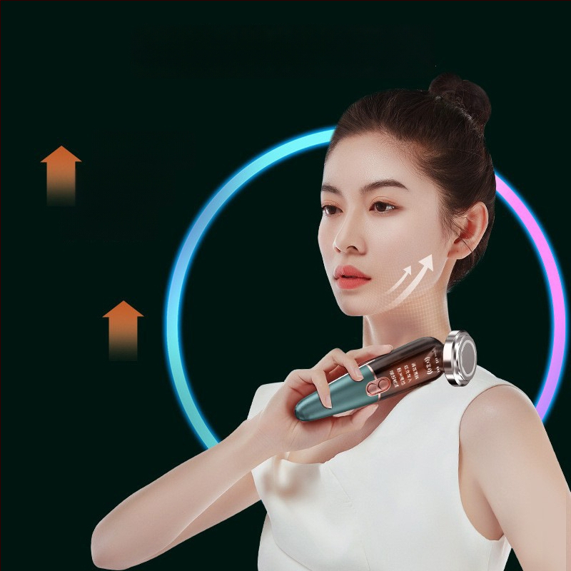 Veido mikromasažuoklis su mikro srove, USB įkrovimas, įmontuota 500–800 mAh baterija, nešiojamas, namų naudojimui