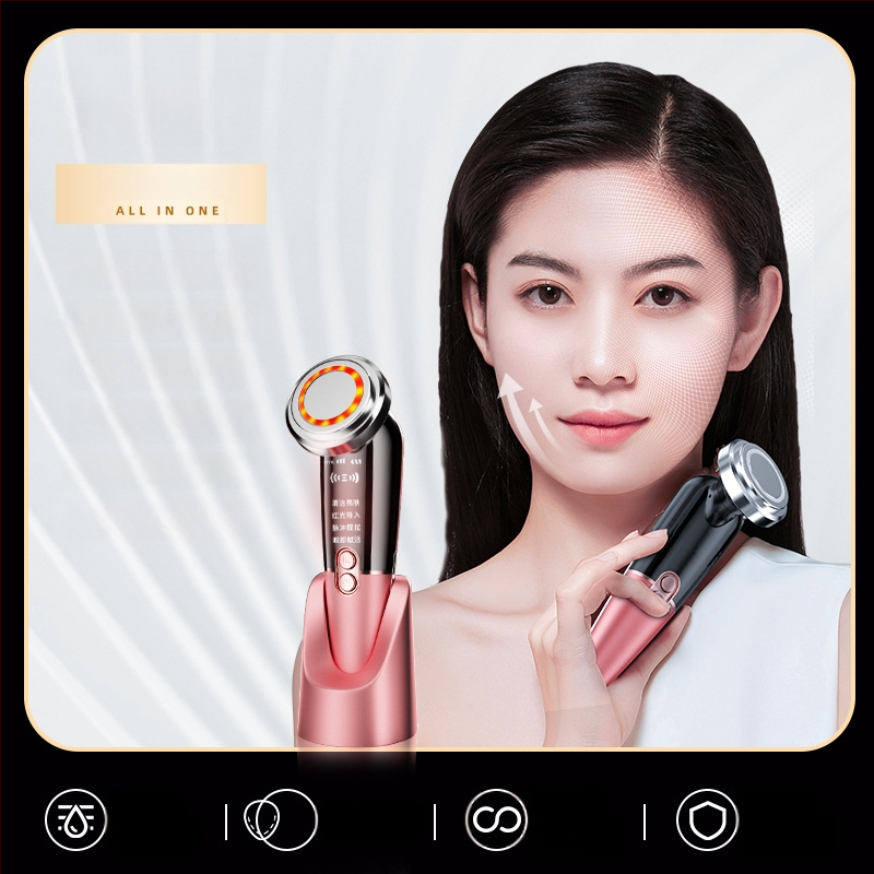 Veido mikromasažuoklis su mikro srove, USB įkrovimas, įmontuota 500–800 mAh baterija, nešiojamas, namų naudojimui