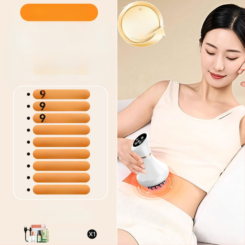 Ieklādzams elektriskā meridiānu masāžas iekārta ar skrāpēšanas funkciju, mikrocirkulāciju, vibrāciju un apkuri