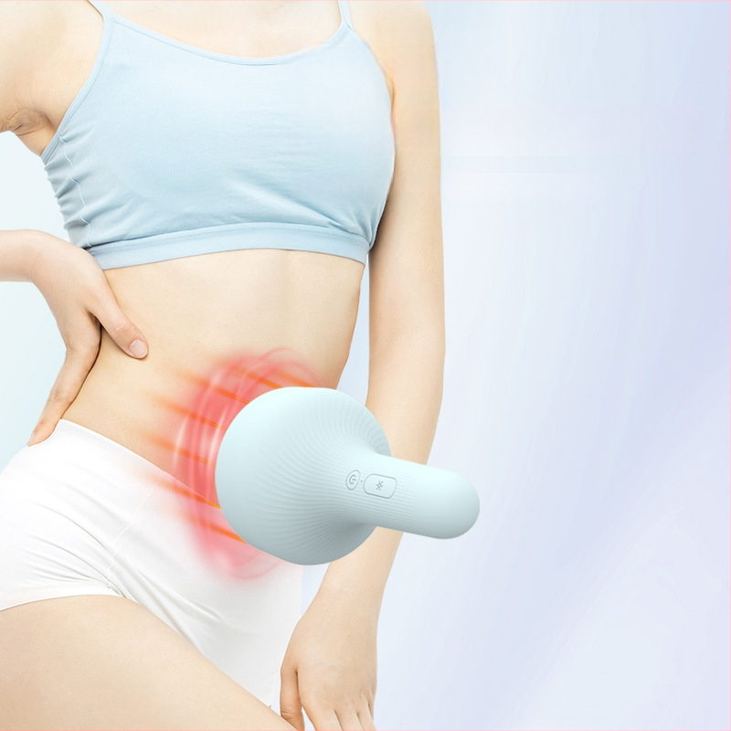 Bianstone vēdera masāžas ierīce ar mīcīšanas funkciju, iekšējā litija baterija, pogu vadība, 6 režīmi + sarkanais LED gaismas, svars 369 g