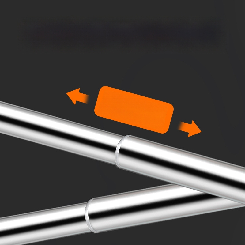 Nerūdijančio plieno sieninis rankšluosčių laikiklis ištraukiamas, su trim lygiais, plonas poliravimas, apkrova 25 kg