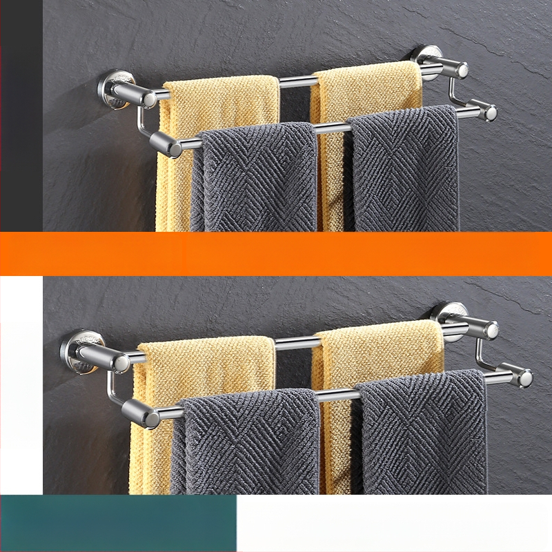 Nerūdijančio plieno sieninis rankšluosčių laikiklis ištraukiamas, su trim lygiais, plonas poliravimas, apkrova 25 kg