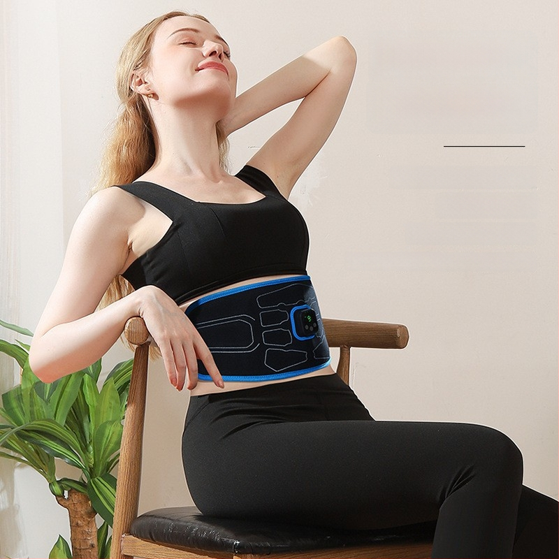 EMS pilvo treniruoklis – įkraunamas, kompiuterinė kontrolė, 8+ masažo galvutės, bepakopė greičio reguliavimas, vibracijos masažas