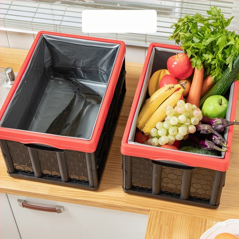 Ištraukiama sulankstoma saugyklos dėžė su ratukais, nešiojamas knygų organizatorius, talpa 0–5 L, logotipo spauda