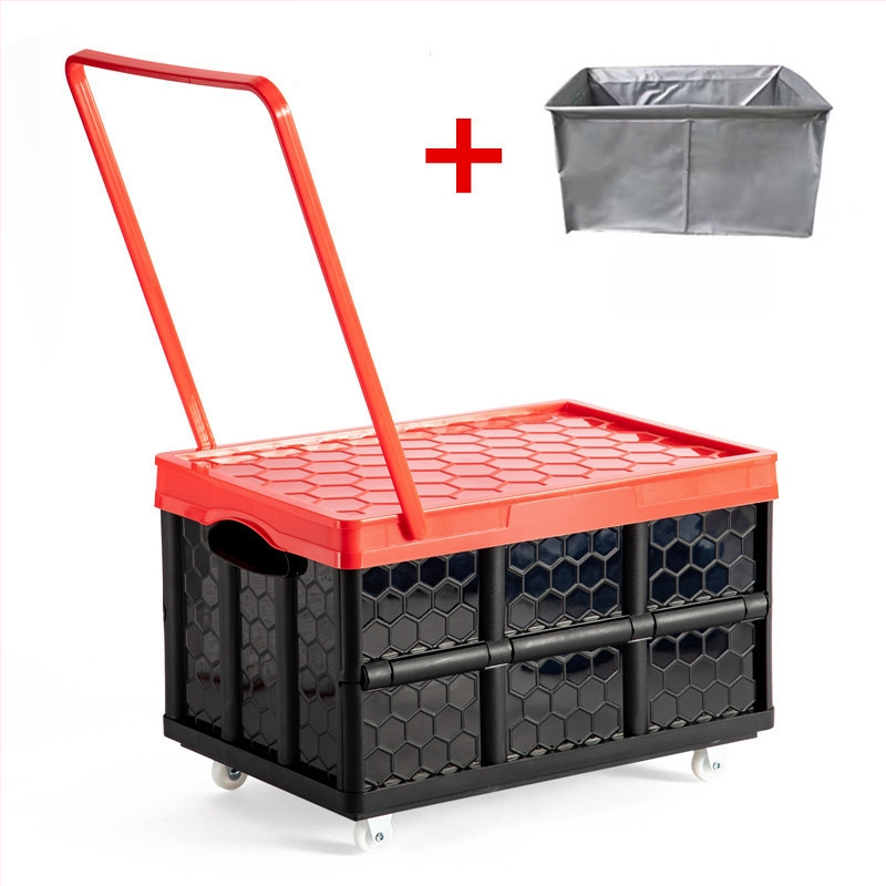 Ištraukiama sulankstoma saugyklos dėžė su ratukais, nešiojamas knygų organizatorius, talpa 0–5 L, logotipo spauda