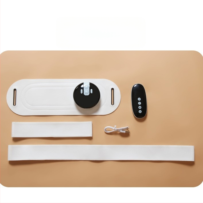 EMS impulsų masažo juosta su USB maitinimu, mechaninis valdymas, karšto kompresijos efektas, iki 4 masažo galvų, nuolatinis pavaros perdavimas