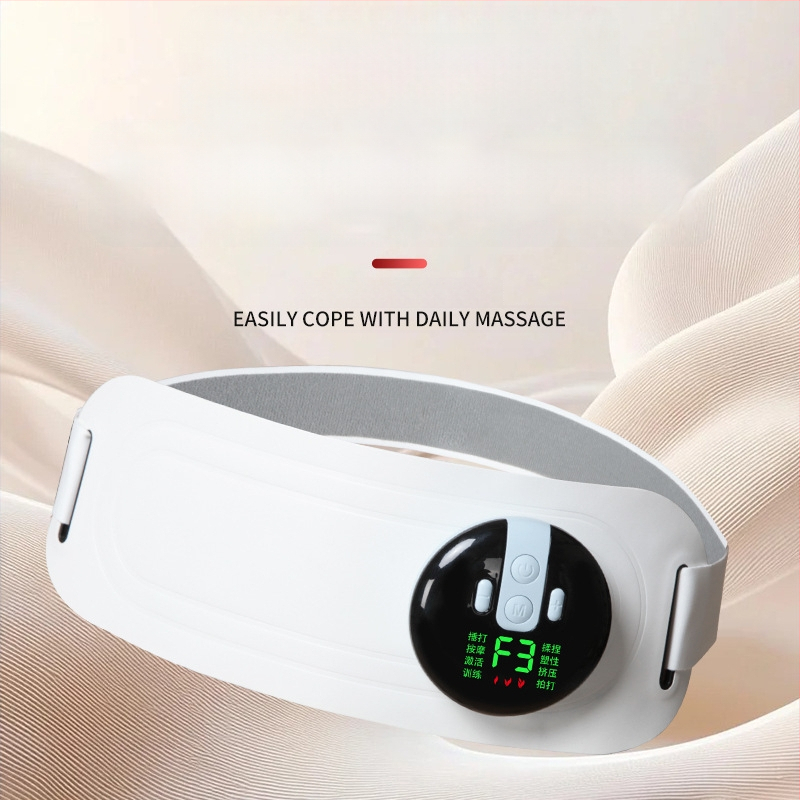 EMS impulsų masažo juosta su USB maitinimu, mechaninis valdymas, karšto kompresijos efektas, iki 4 masažo galvų, nuolatinis pavaros perdavimas