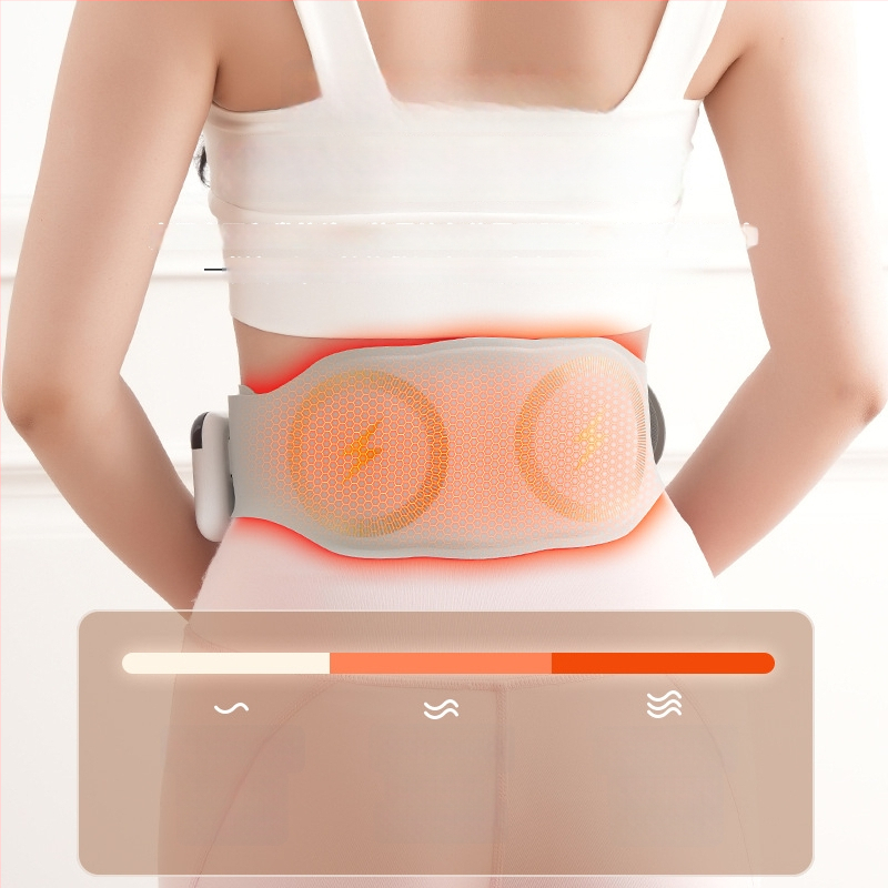 Juosmens masažuoklis – Nešiojamas EMS šildantis masažas diržas juosmeniui, kojų raumenims ir pilvui (Prekės ženklas: Kodak chicken; Masažo principas: karštas kompresas; Išleidimo data: 2025 m. liepa; Pritaikymo sritys: juosmuo, kojų raumenys, pilvas)