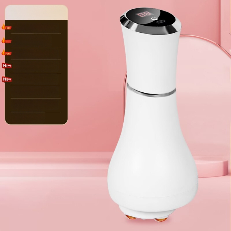 Vēdera masāžas instruments – rokas portatīvs, USB barošana, masāžas tehnikas: mīcīšana, vibrācija, karstā saspiešana un simulācija – Modelis DJ-312