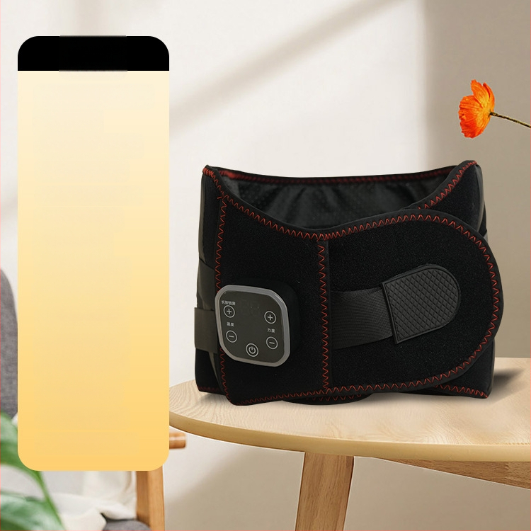 Belaidžiai grafeno šildymo juosmens masažuoklis, šilumos kompresas ir vibracija, dviejų variklių