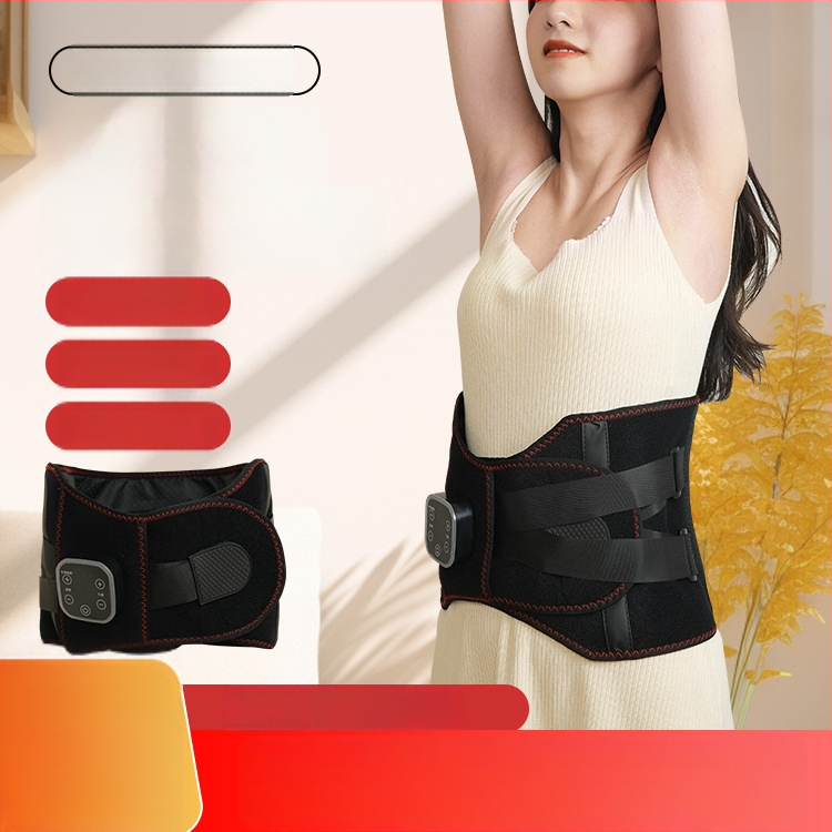 Be laidų juosmens masažuoklis Hongzhi su įkaitinimu ir šilto kompreso funkcija, vibracija, mechaninis valdymas, iki 4 masažo galvų