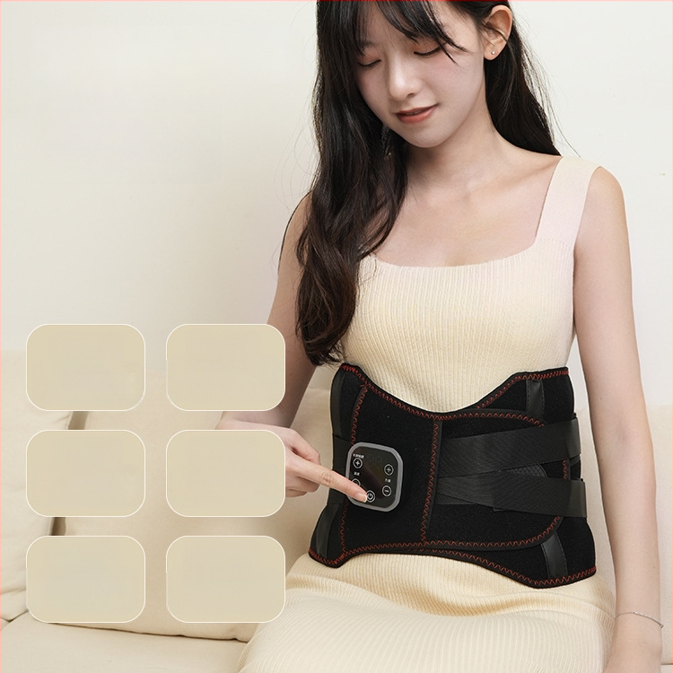 Be laidų juosmens masažuoklis Hongzhi su įkaitinimu ir šilto kompreso funkcija, vibracija, mechaninis valdymas, iki 4 masažo galvų