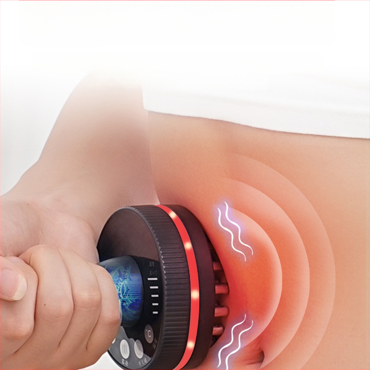 Elektrisks meridiānu masāžas birste ar gua sha funkciju, modelis JL-102, uzlādējamā, 2000 mAh akumulators, temperatūras kontrole 0–55°C, ABS korpuss