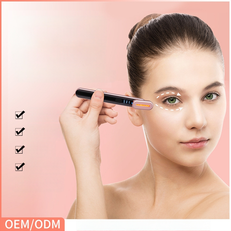 Akių priežiūros įrenginys su EMS mikro srove, šildantis kompresas ir liftas, įmontuota 300–500 mAh baterija, IPX7 atsparus vandeniui