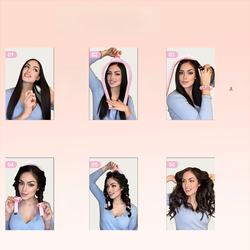 Deo lokitang svampmaterjaliga, komplektis juukseklammer ja juukselint, sobib igapäevaseks kasutamiseks