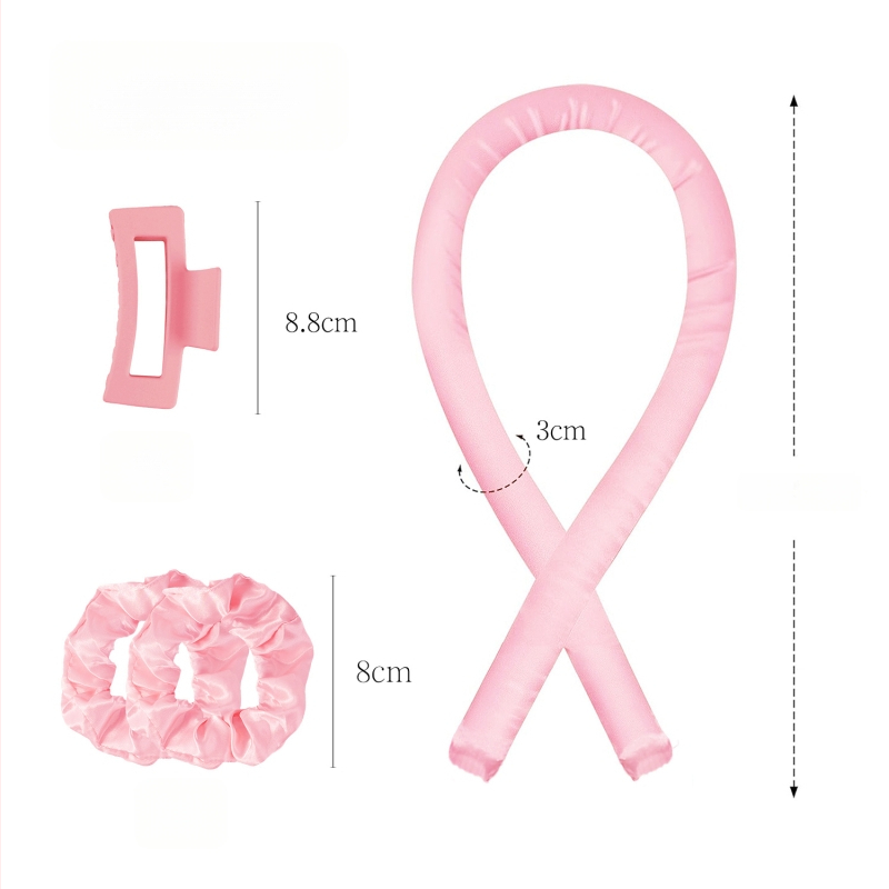 Deo lokitang svampmaterjaliga, komplektis juukseklammer ja juukselint, sobib igapäevaseks kasutamiseks