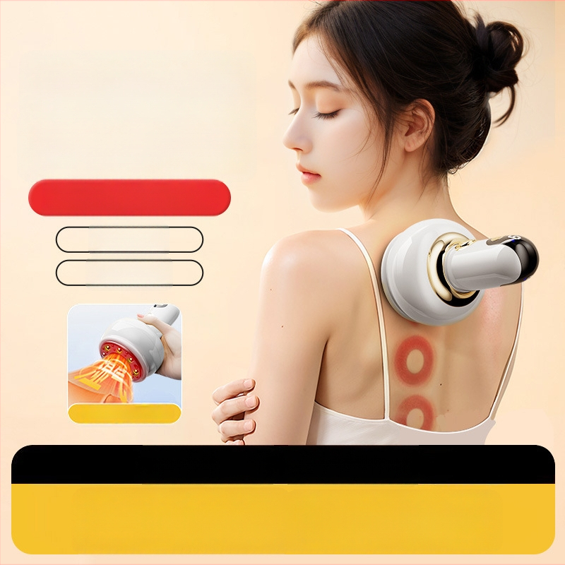 Meridiānu suka masāžieris – ar bateriju, vadība ar pogu, modelis 2031, 3 režīmi, metāla korpuss