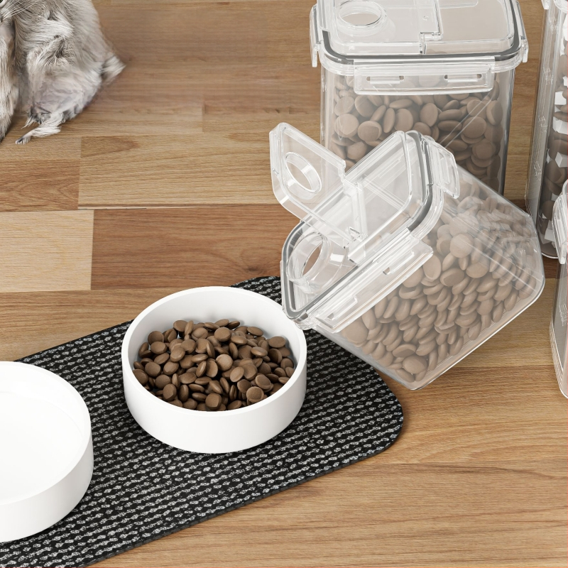 Plastikinis naminių gyvūnų maisto laikymo indas, drėgmei atsparus sandarus uždarymas, 800–1000 ml, Yanghua